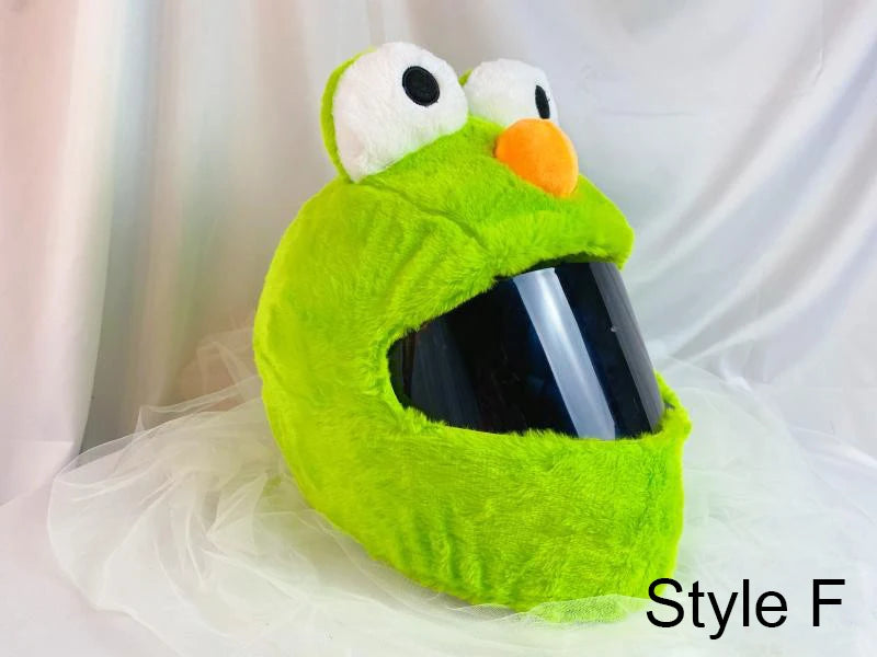 Motorcycle Helmet Cover Accessories Christmas Plush Motocross Full Face Off Road Helmet Decoration Helm Unisex Cosplay Styling