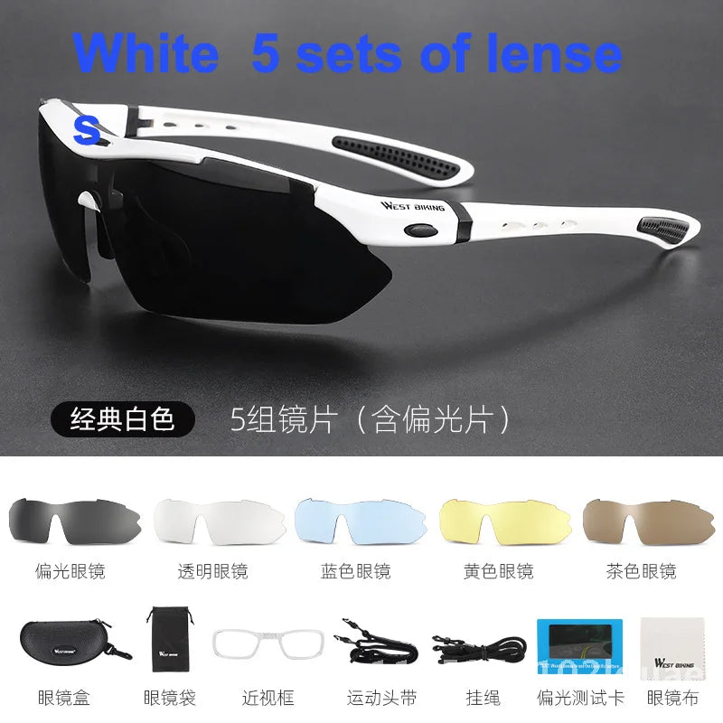 West Rider Unisex Polarized Color Changing Riding Glasses Windproof Outdoor Sports Motorcycle Running Goggles for Men And Women