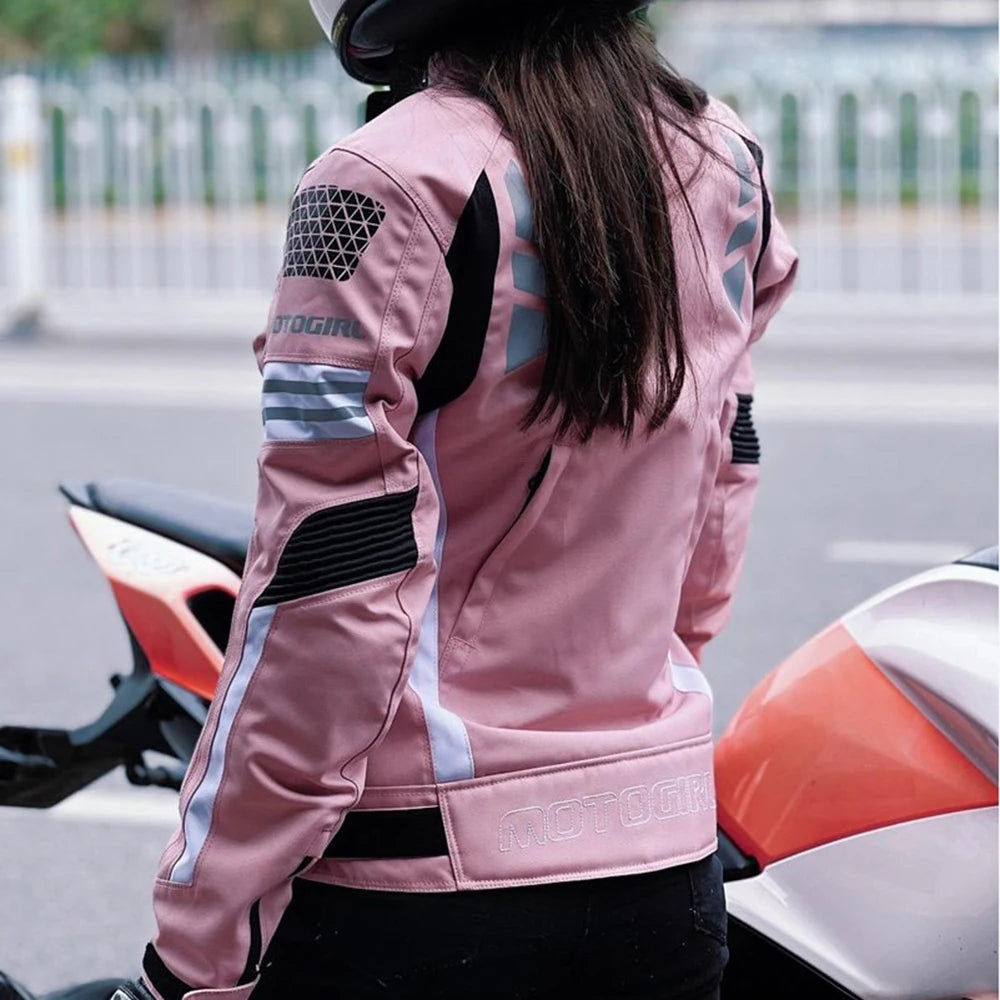 Motorcycle Suit Summer Chaqueta Moto Mujer Fall Prevention Motorcycle Clothes Wear Resistant Chamarra Motociclista Breathable Mo