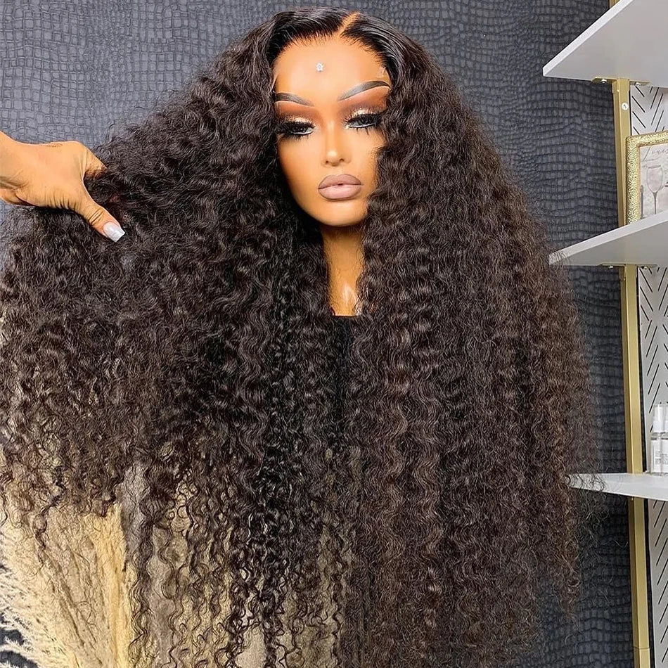 250 Density 13x6 Hd Lace Frontal Wig Deep Wave Human Hair Wigs For Women 13x4 Water Wave Lace Front Black Curly Wigs Pre Plucked