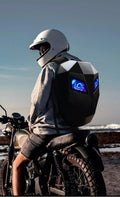 Crelander™ LED Hard Shell Water Resistant Motorcycle Backpack