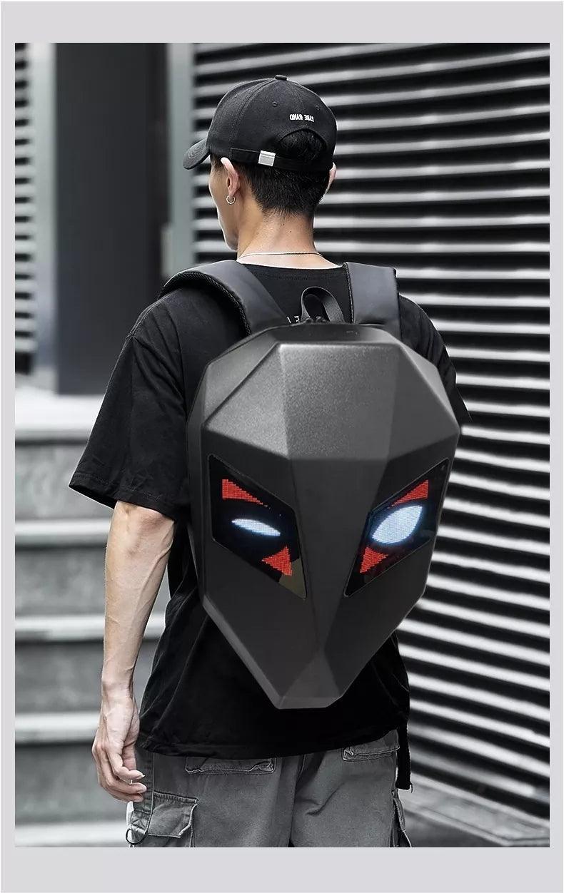 Crelander™ LED Hard Shell Water Resistant Motorcycle Backpack