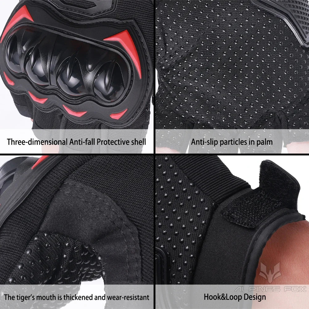 SUOMY Summer Motorcycle Gloves Sports Cycling Gloves Half Finger Men Women MTB Bike Gloves Riding Motorbike Bicycle Gloves