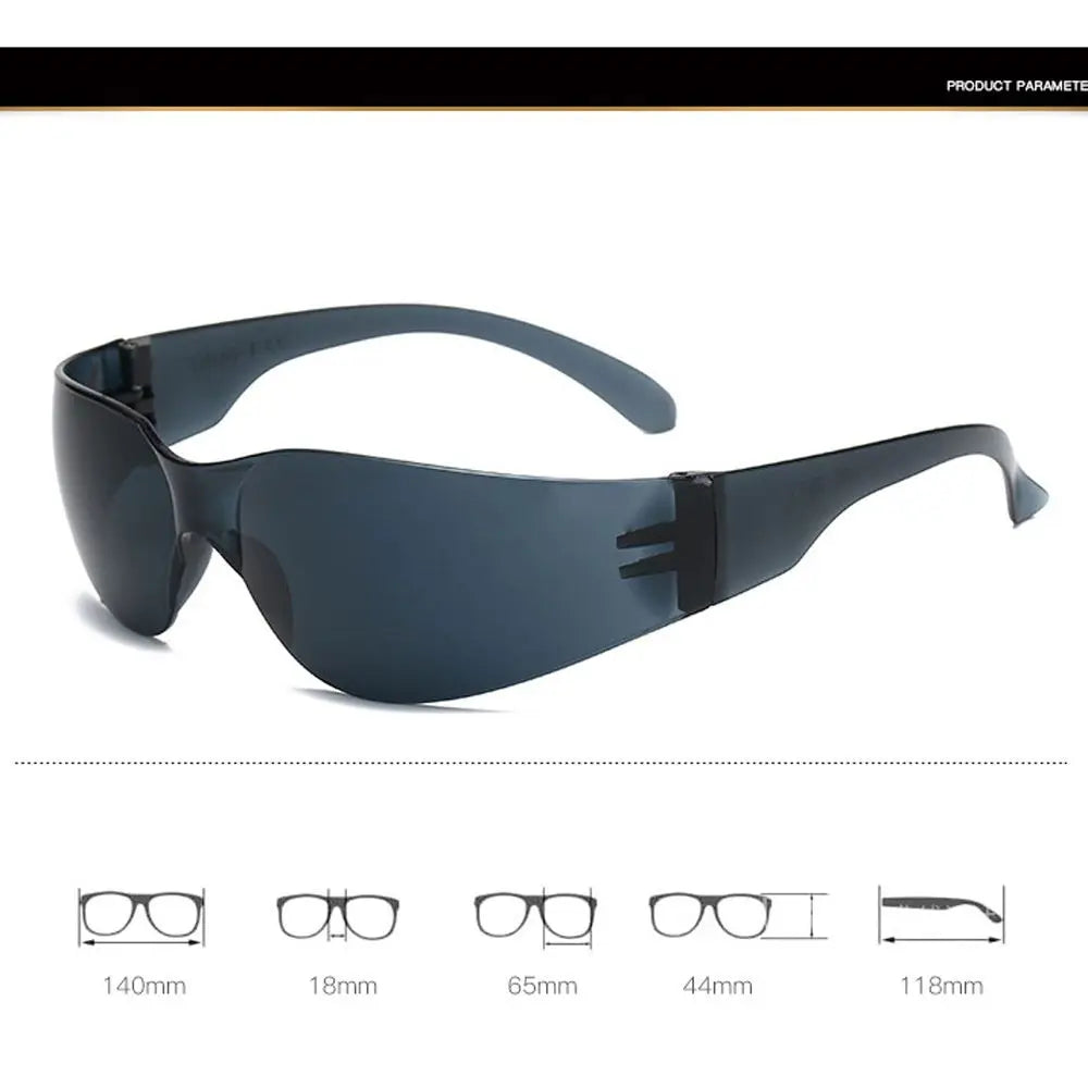 PC Safety Glasses UV-protection Motorcycle Goggles Dust Wind Splash Proof Impact Resistance Eyewear for Riding Cycling Camping