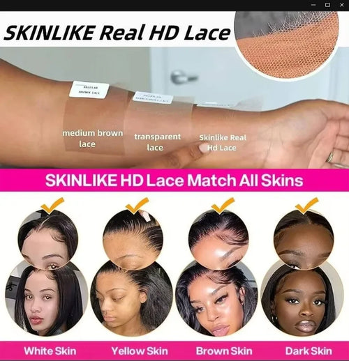 30 36 Inch Chocolate Brown 13x4 Straight Human Hair Lace Front Wig Brazilian Colored 13X6 Transparent Lace Frontal Wig For Women