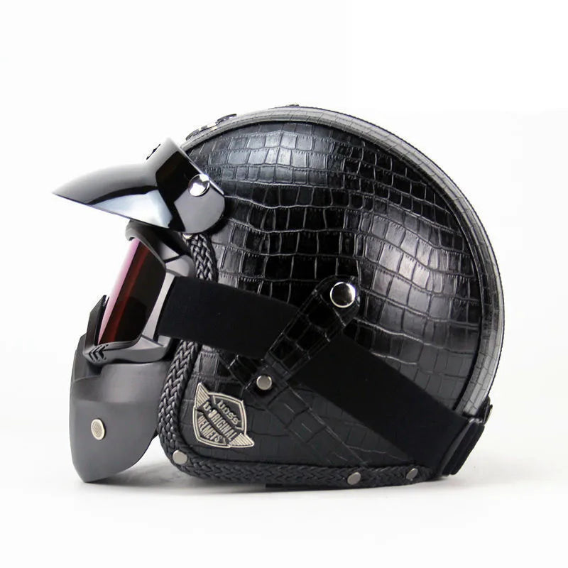 New Arrival Helmets Open Face 3/4 Helmet Personalized Mens Womens Vintage Retro Motorcycle Cascos Para Moto Helmets