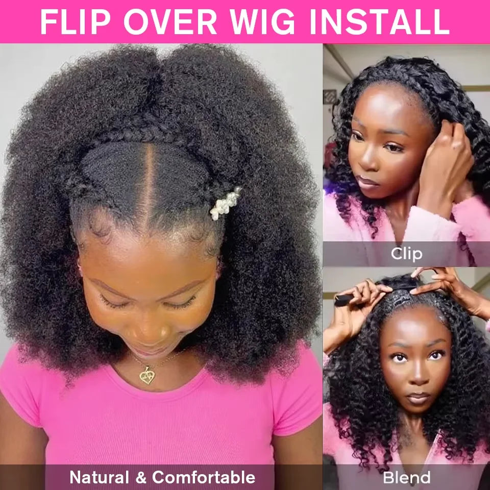 Half Wigs Human Hair Curly Human Hair Wig Short Human Hair Wigs Kinky Curly Wigs Human Hair Short Wig Brazilian Hair Wigs