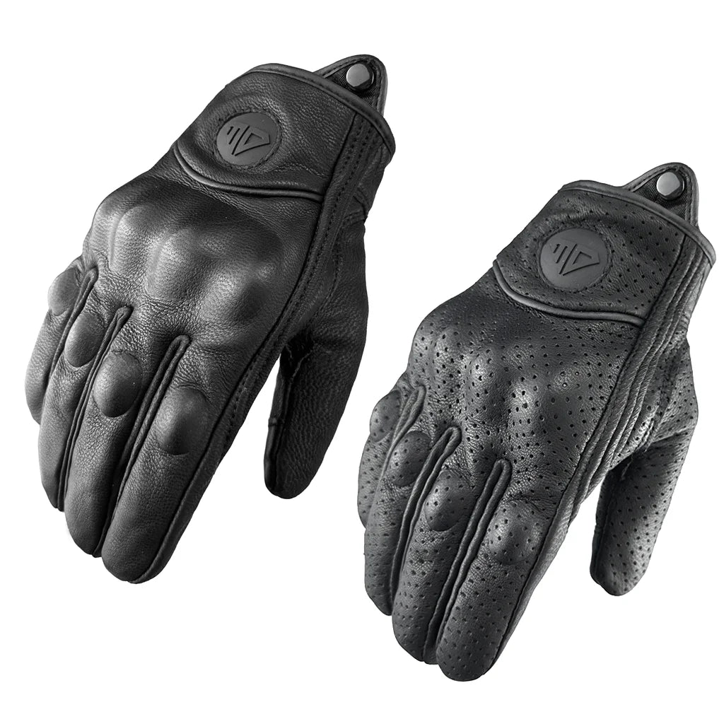 Motorcycle Gloves Men Women Moto Leather Cycling Glove Motorbike ATV Motor S 3XL Bicycle Protection Four Seasons Spring Autumn