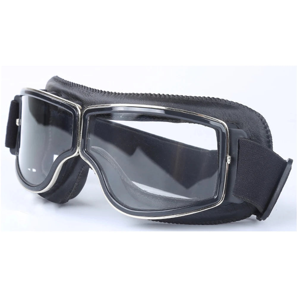 Motorcycle Vintage Retro Sunglasses Leather Goggles Glasses For Vespa Vintage Glass Motorcycle Motocross Goggles Ski