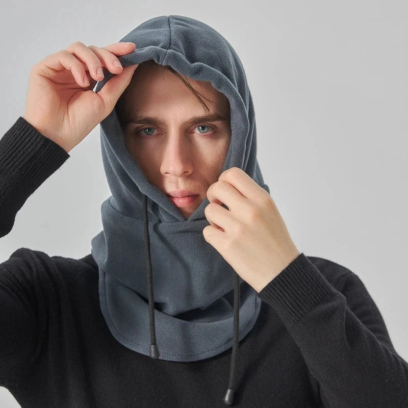 Windproof Polar Fleece Balaclava - Adjustable Thermal Winter Ski Mask for Cycling & Motorcycle