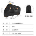 210D Silver Coated Motorcycle Cover Rainproof Sunshield Dustproof Bike Protector