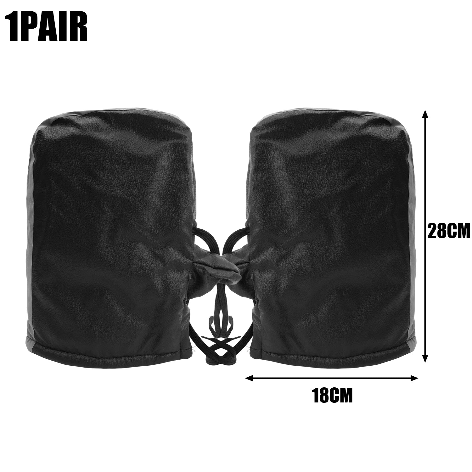 Motorcycle Windproof Waterproof Hand Cover Bicycle Handlebar Covers Warm Gloves Winter Riding Warm Handlebar Covers 2pcs/set
