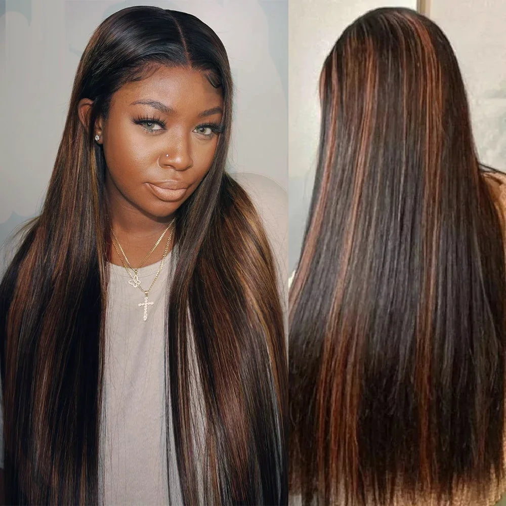 FB30 HD Lace Front Wigs Human Hair 200 Density 13x4 13x6 HD Transparent Lace Frontal Brazilian Wigs for Black Women 52 Inch