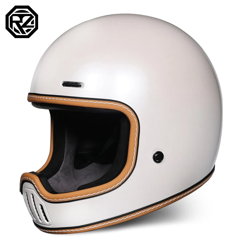 ORZ Retro Motorcycle Full Helmet Motorcycle Helmet Four Seasons Couple Street Bike Helmet Riding Cascos Para Moto