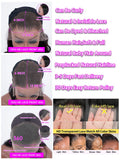 30 40 Inch Bone Straight 13x4 13x6 360 Lace Front Wig Hd Transparent Lace Frontal Wig Human Hair Pre Plucked Lace Wigs For Women