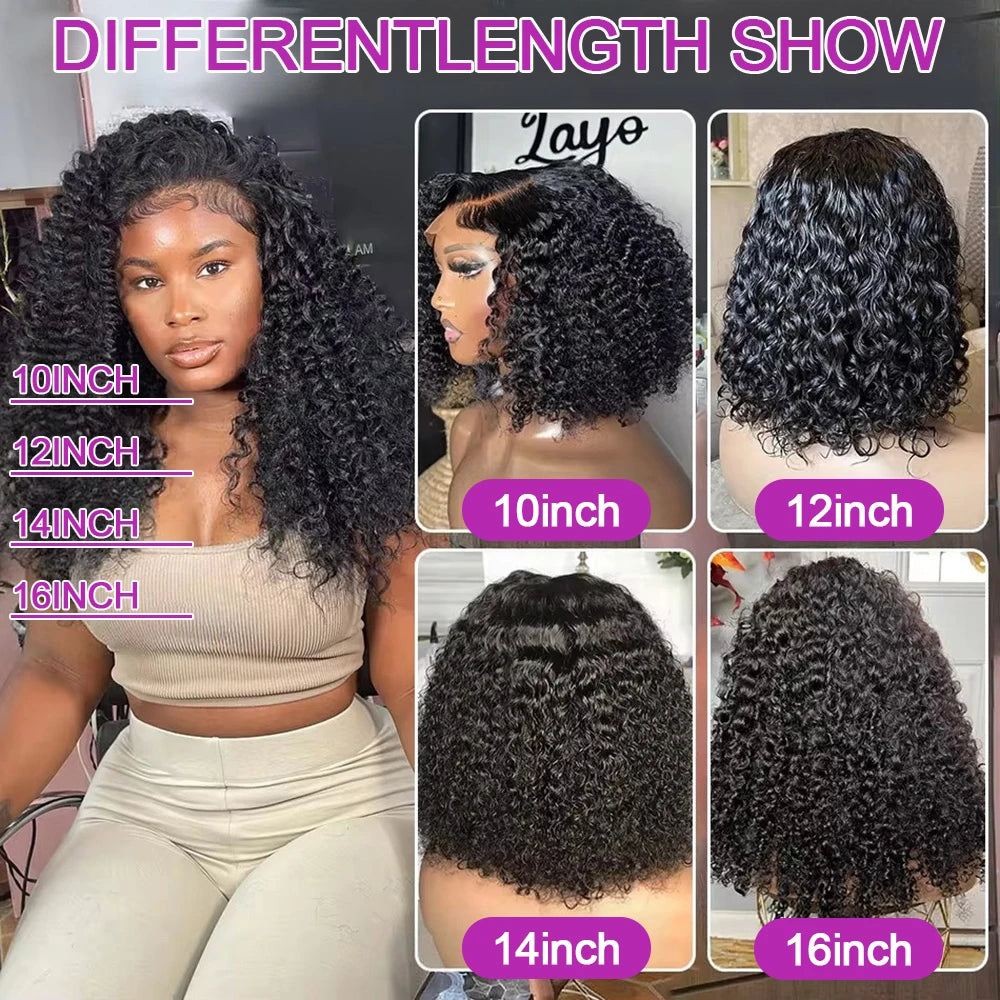 250% Density Water Wave 13x4 13x6 Hd Lace Frontal Wig 7x5 Glueless Human Hair Deep Wave Curly Full Lace Front Wig For Women Remy