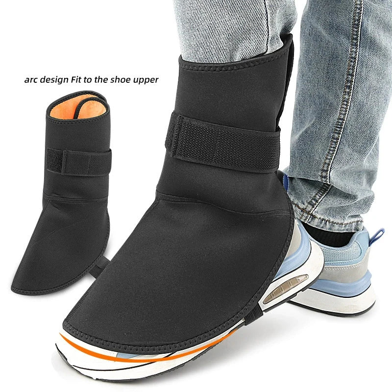 1pc Windproof Ankle Protector Warm Leg Covers Waterproof Cold Proof Foot Gear For Motorcycle Riding Skiing Outdoor Winter Sports