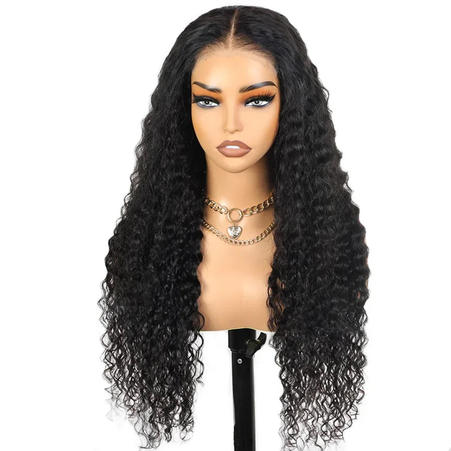 Deep Wave Lace Front Wigs Human Hair 13x4 Lace Front Wigs For Women Curly Human Hair Wig 13x6 Lace Frontal Wigs  Pre Plucked