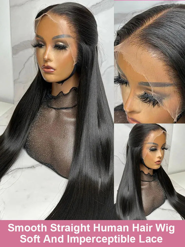 Straight 30 40 Inch 13x6 HD Lace Frontal Human Hair Wigs 13x4 Lace Front Wigs 100% Human Hair Wig Brazilian Pre Plucked On Sale