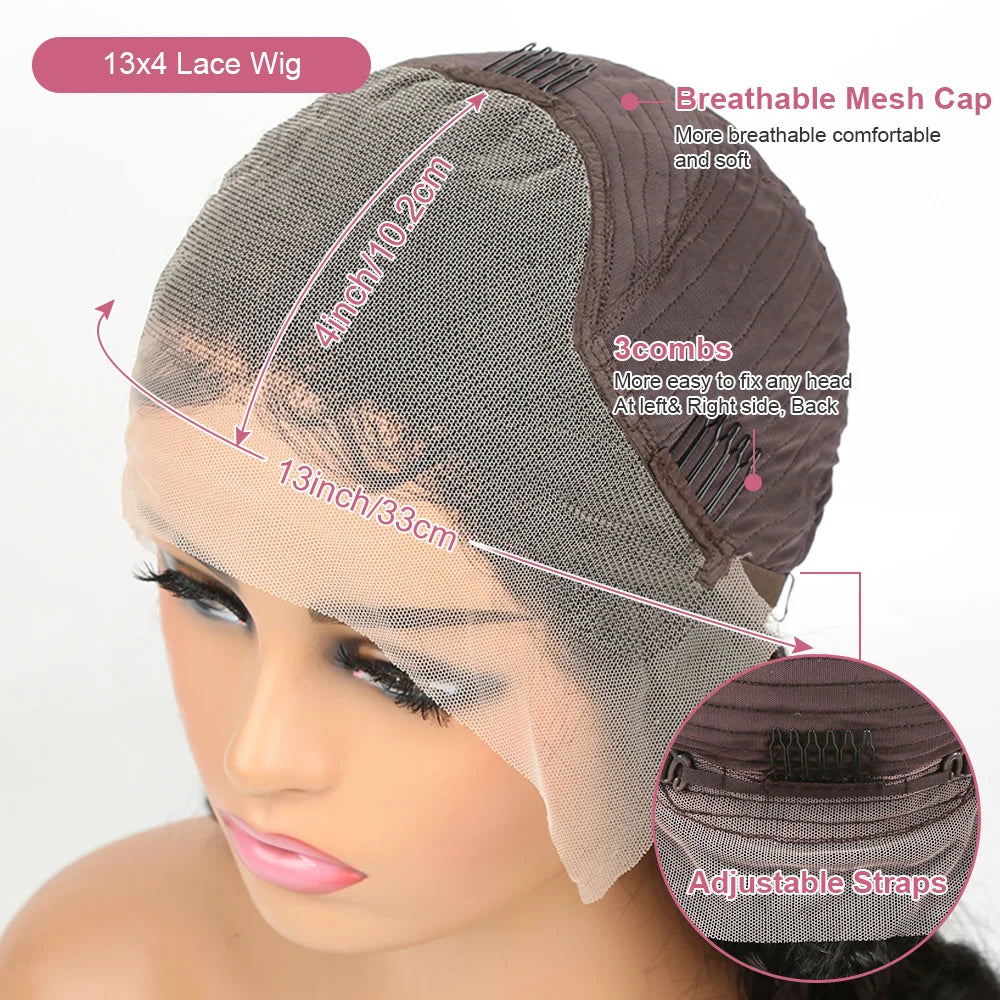40 30 Inch Bone Straight Hair Wig 13x6 HD Lace Frontal Human Hair Wig 100 Straight 13x4 Glueless Transparent Lace Front Wig
