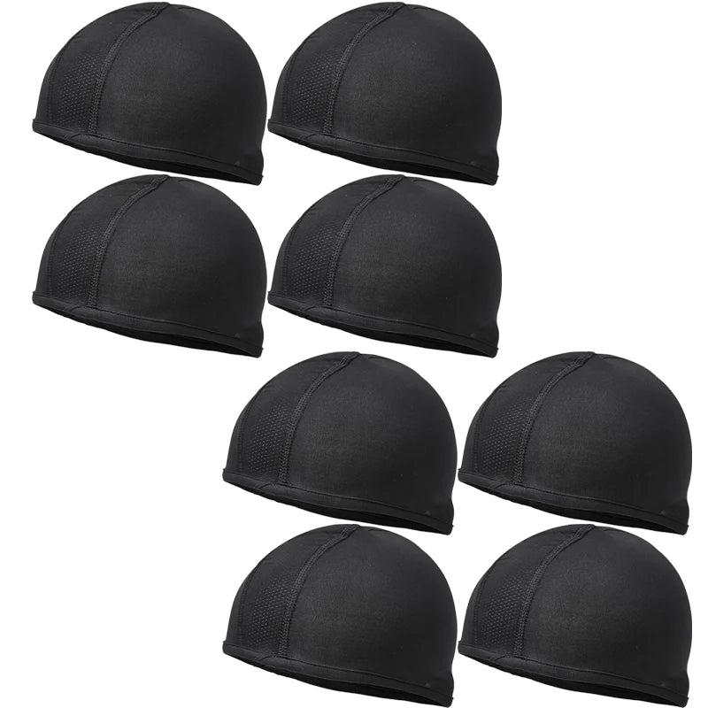Helmet Inner Cooling Cap Sweat Wicking Skull Cap Under Helmet Beanie for Motorcycle Riding Outdoor Sports Breathable Headwear