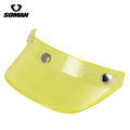 Motorcycle Half Helmet Brim Retro Three-button Locomotive Sunshade Visor Small Helmet Body Lens Accessories