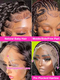 30-40 Inch Transparent HD Lace Frontal Wig 13x4 13x6 360 HD Deep Wave Water Wave Curly Human Hair Pre-Plucked Natural Look Wig