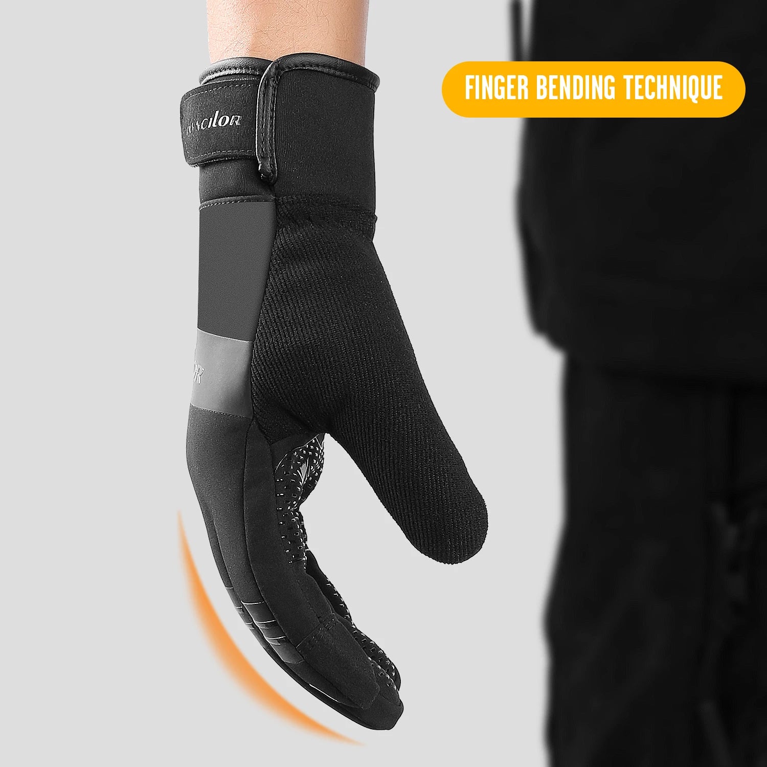 Kyncilor Cycling Gloves Winter Touch Screen Motorcycle Gloves Outdoor Scooter Windproof Riding Ski Gloves Warm Bike Gloves