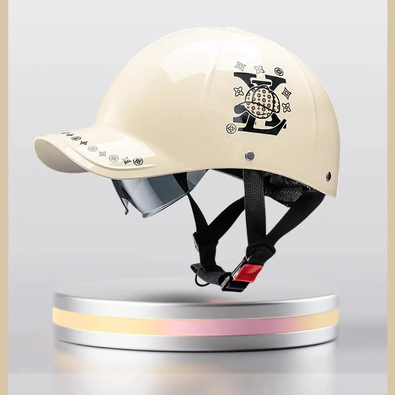 motorcycle helmet Men Women 2025 New Unisex Baseball-Cap Style Summer Half Helmet for Electric Bikes
