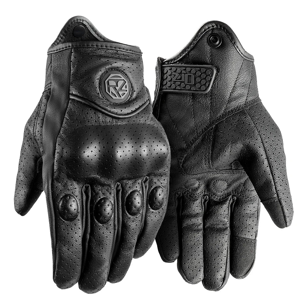 motorcycle riding gloves, goatskin, full-finger gloves, gloves for motorcycles, gloves
