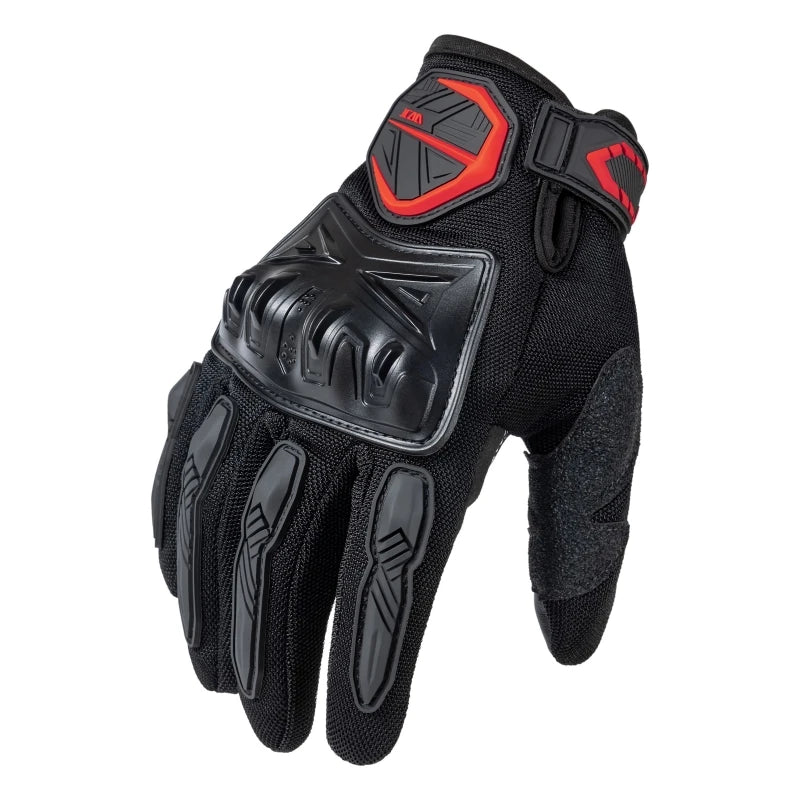 JCAA Breathable Summer Full Finger Motorcycle Gloves Non-Slip Wear-Resistant Touch Screen Motocross Racing Moto Riding Gear