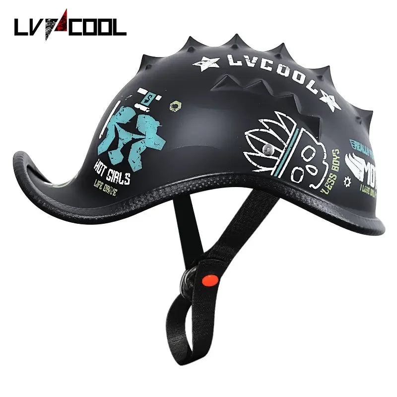 Retro Motorcycle Half Helmet Fashion Bailer for Scooter Safety Helm Spring Summer Capacetes De Moto