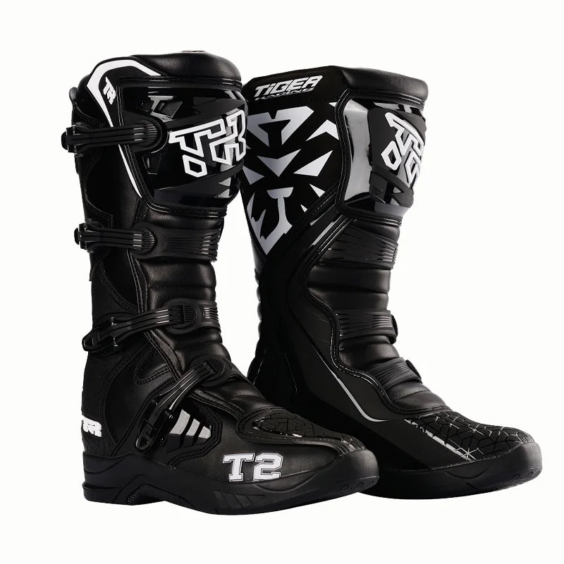 Professional Motorcycle Boots Men Motocross Off Road Racing Boots Wear Resistant Botas Moto Anti-slip Motorcyclist Shoes