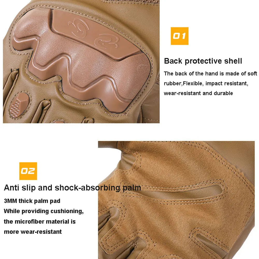 Windproof Warm Motorcycle Gloves Men's Motorbike Riding Touch Screen Moto Motocross Racing Biker Gloves Protective Gear