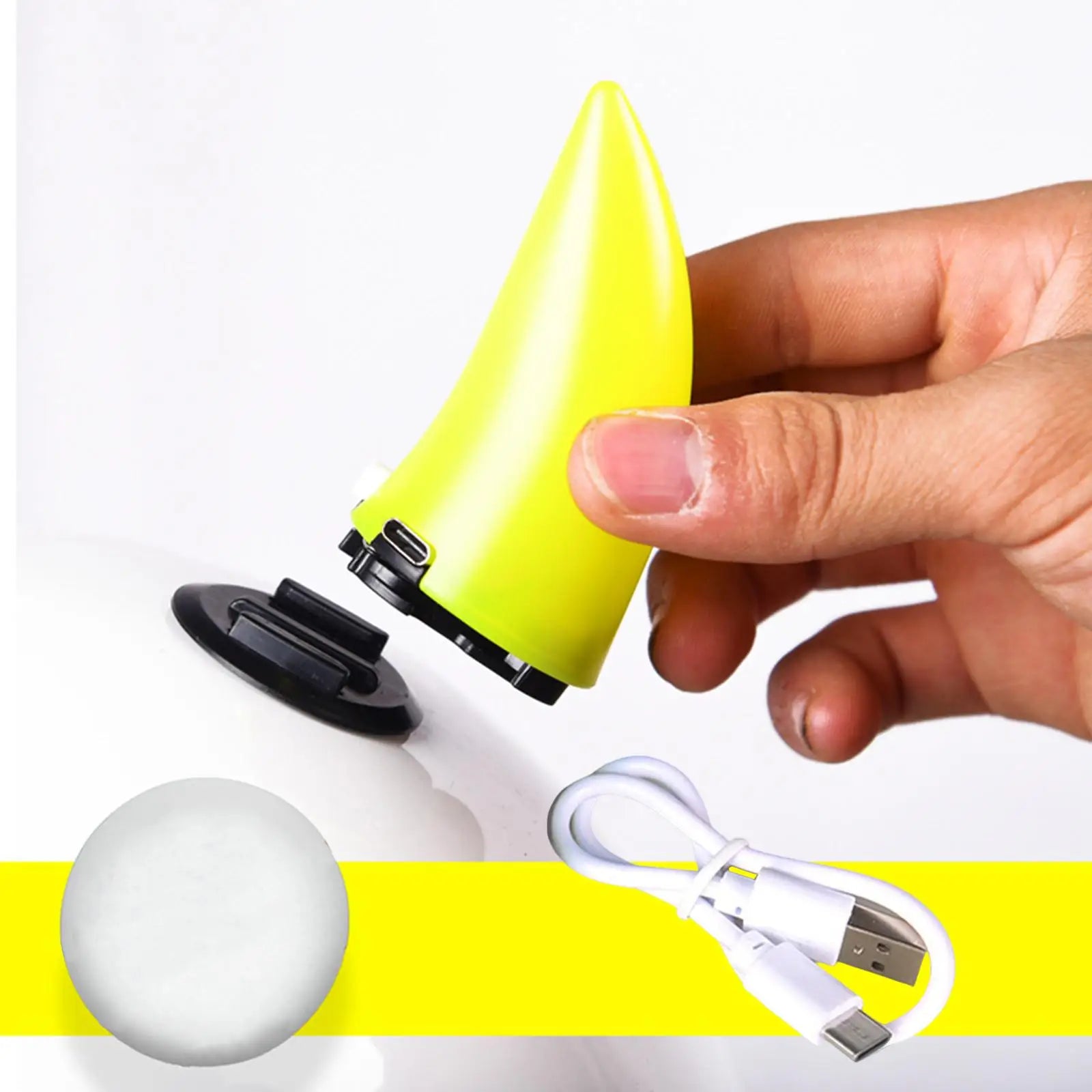 Illuminated Devil Horn for Helmet Waterproof Headwear Accessories Adhesive Car Roof Decoration Fit for Night Riding Motorcycle