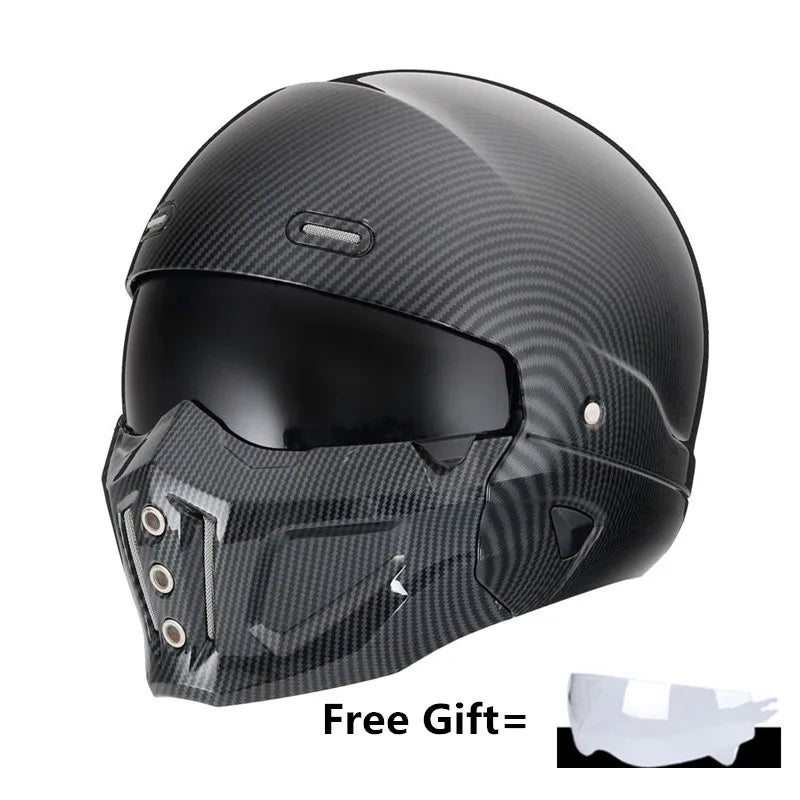 2026 New Scorpion Casco Retro Motorcycle Cascos Moto Locomotive Personality Multi-purpose Combination DOT Half Helmet