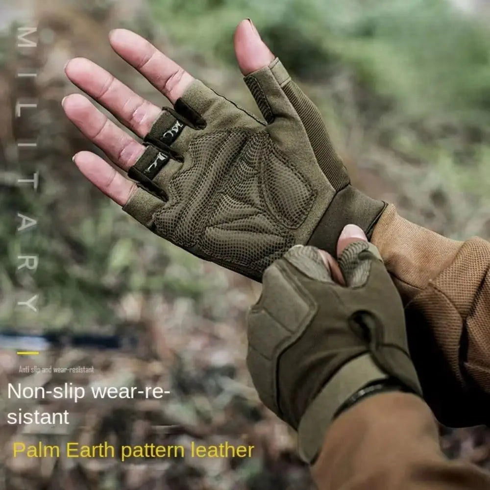 Retro Wear-Resistant Motorcycle Gloves Anti-Slip Vintage Racing Gloves Goatskin Leather Fingerless Half Finger Gloves Women Men
