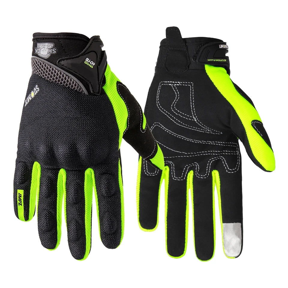 SUOMY SU-09 Motorcycle Gloves Full Finger Summer Breathable Abrasion-Resistant Reinforced for Motocross Street Riding