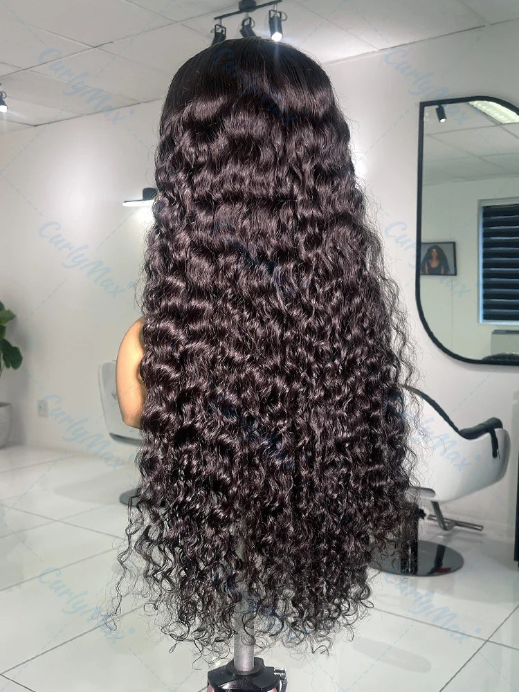 250 % Loose Deep Wave 30 38 40 Inch 13x6 HD Lace Frontal Human Hair Wigs Brazilian PrePlucke Water Curly 13x4 Lace Front Wig