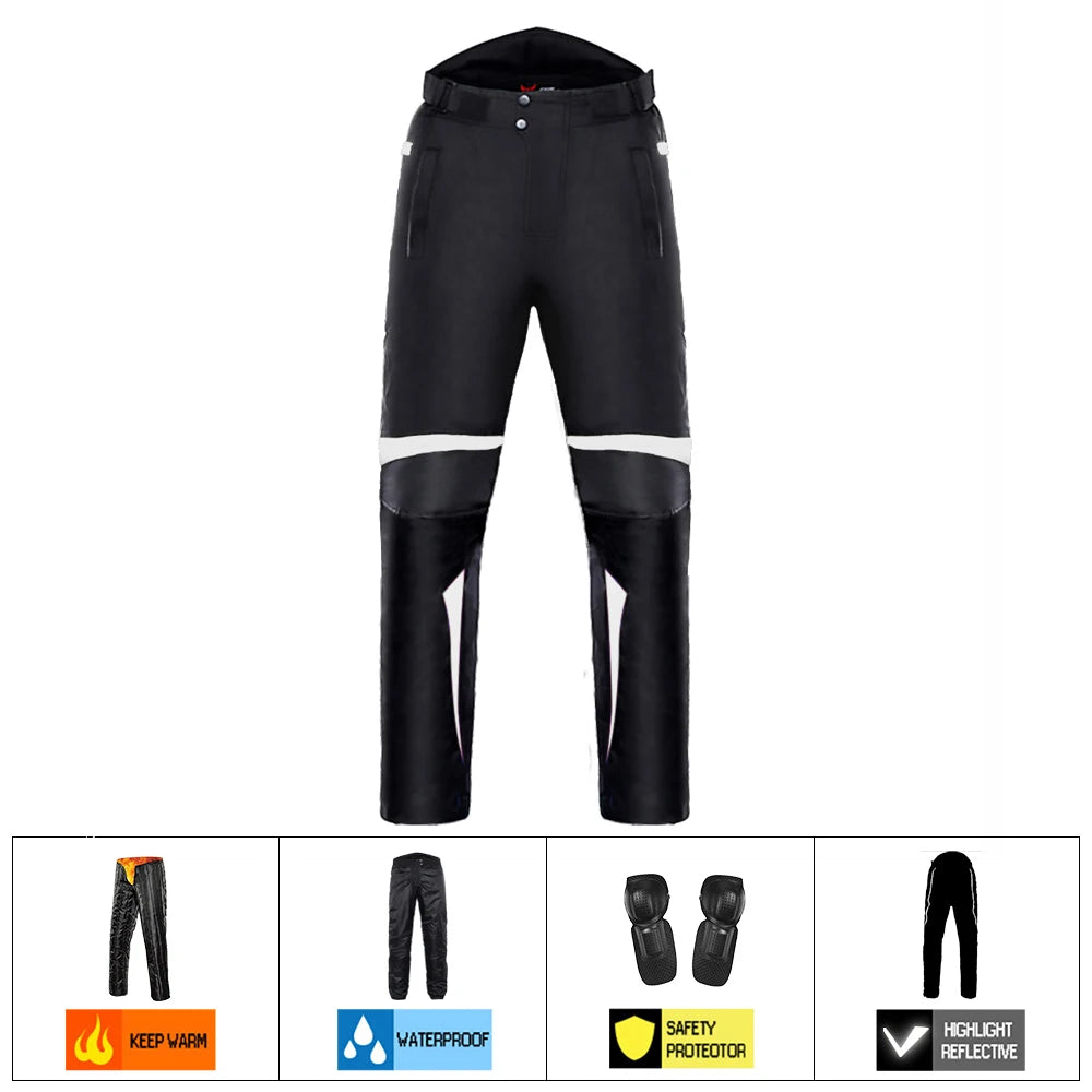 Motorcycle Jacket Pants Waterproof Windproof Moto Protection Motorbike Riding Moto Jacket Pants Four Season Cycling Clothing