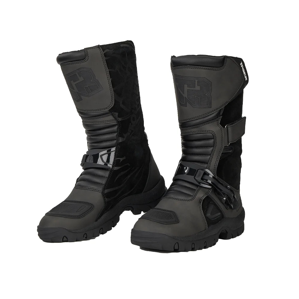 Professional Motorcycle Boots Men Motocross Off Road Racing Boots Wear Resistant Botas Moto Anti-slip Motorcyclist Shoes