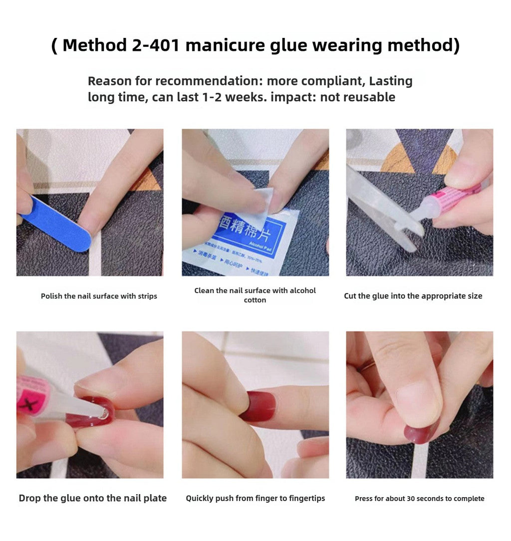 0964- Handmade press on nails fake nails removable