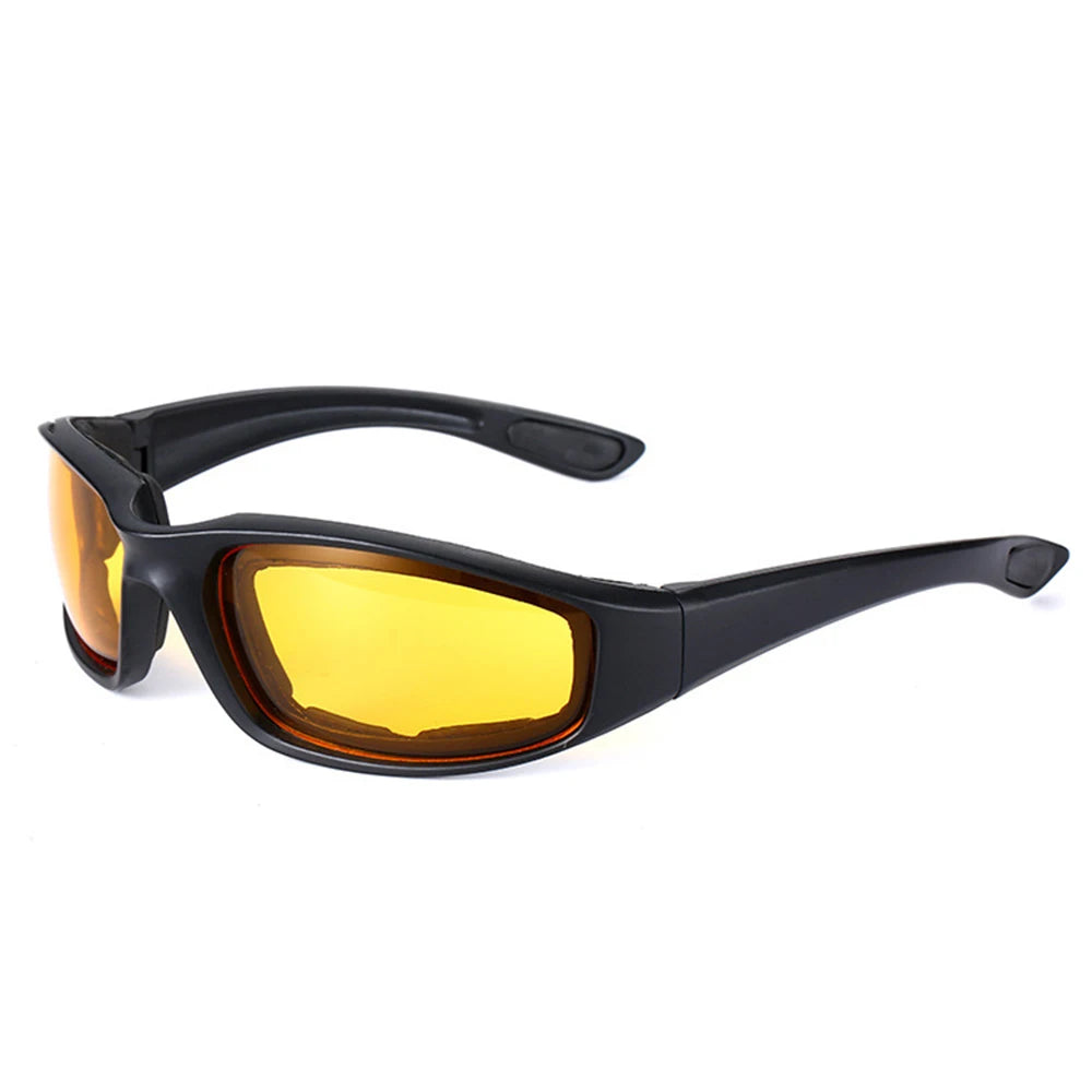 KLASSNUM Yellow Lens Sunglassese For Driving Anti-UV Motorcycle Riding Glasses Padding Goggles Outdoor Sports Women Sunglasses