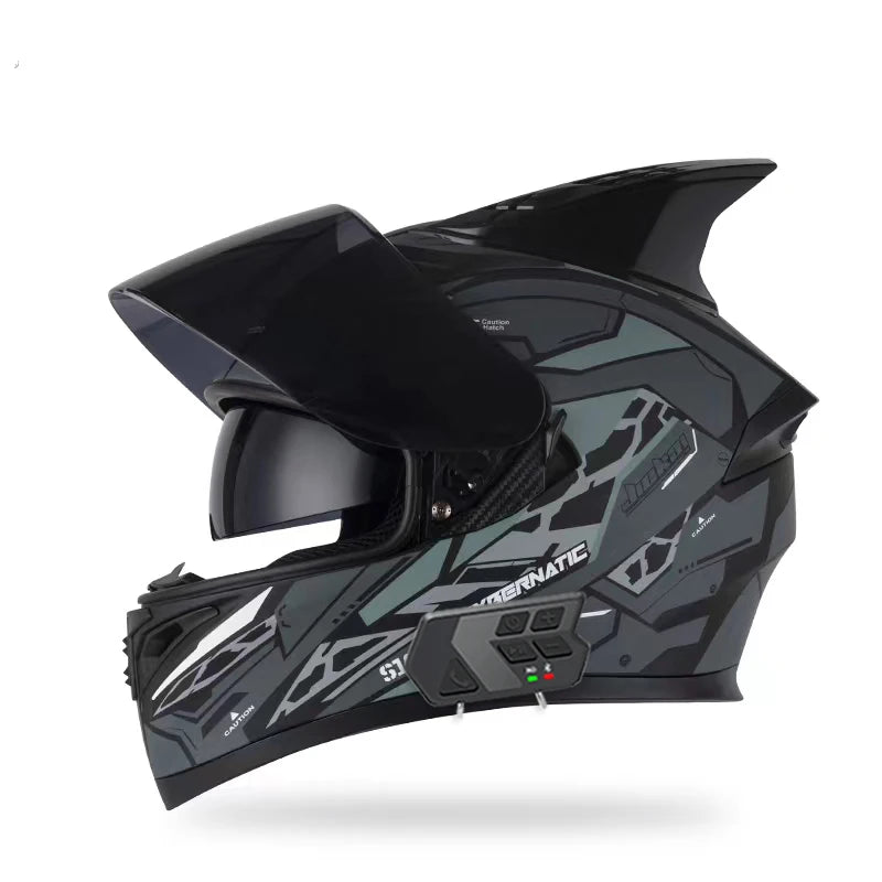 JieKai motorcycle helmet motocross full helmet with Bluetooth earphones for men women all season casco moto cascos para moto