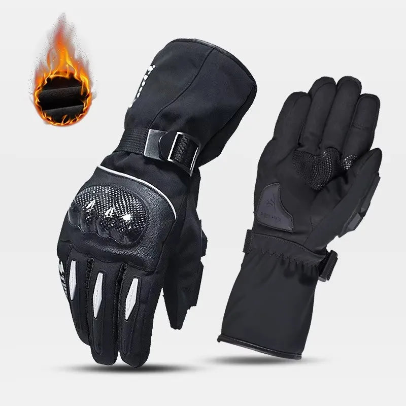 HVA Motorcycle Gloves Windproof Warm Anti-Slip Touch Screen Durable Men Motorbike Riding Motocross Gloves Guantes Moto Winter