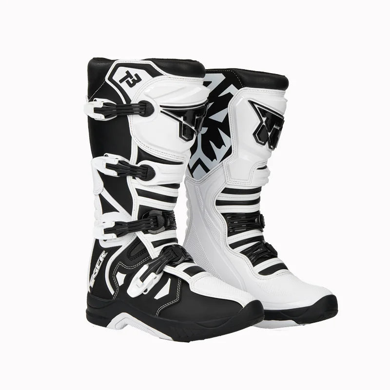 Professional Motorcycle Boots Men Motocross Off Road Racing Boots Wear Resistant Botas Moto Anti-slip Motorcyclist Shoes