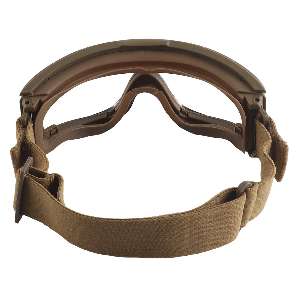 Tactical Protective Goggles Replaceable Lens Adapted Hunting Fast Airsoft Helmet Outdoor Motorcycle Riding Ski Windproof Glasses