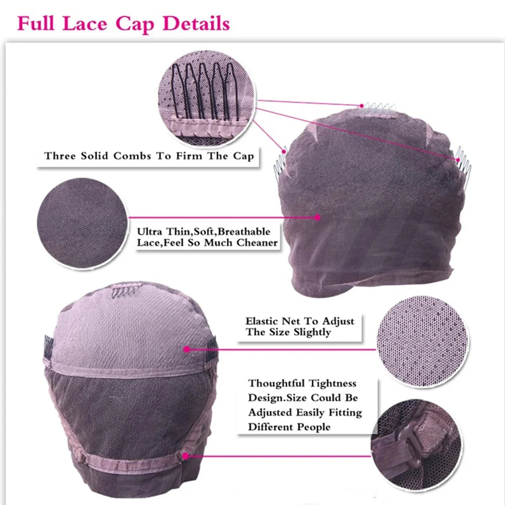 Amethyst Black Straight Short Pixie Cut Wig for Men Human Hair with Bangs Pre Plucked Full Lace Wig with Sideburns Pre Styled