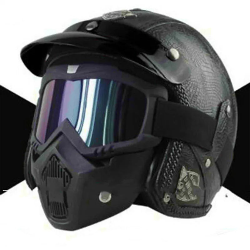 New Arrival Helmets Open Face 3/4 Helmet Personalized Mens Womens Vintage Retro Motorcycle Cascos Para Moto Helmets