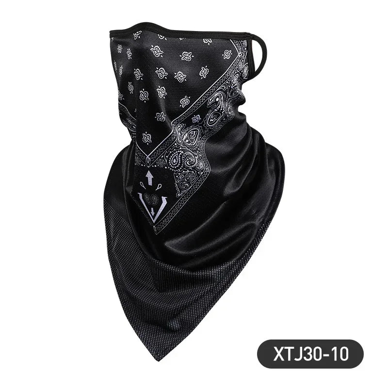 Summer Cold Ice Motorcycle Face Mask Men Skull Caps Helmet Balaclava Headwrap Bandana Face Shield Headband Running Cycling Hat